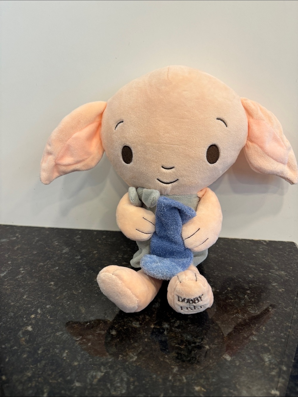Dobby Plush Comfort Toy in Light Peach with Blue  Sock-Harry Potter